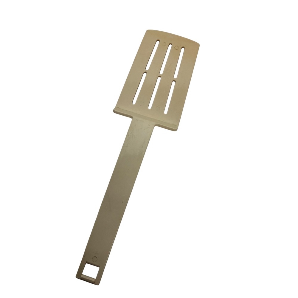 Vintage Vernon Co Newton Iowa USA Plastic Slotted Spatula Turner Almond Kitchen